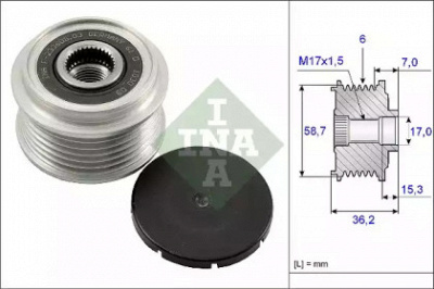 WILMINK GROUP wg1253674 -  Механизм свободного хода генератора